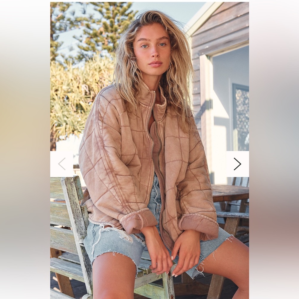 Free People Dolman Quilted Jacket Large